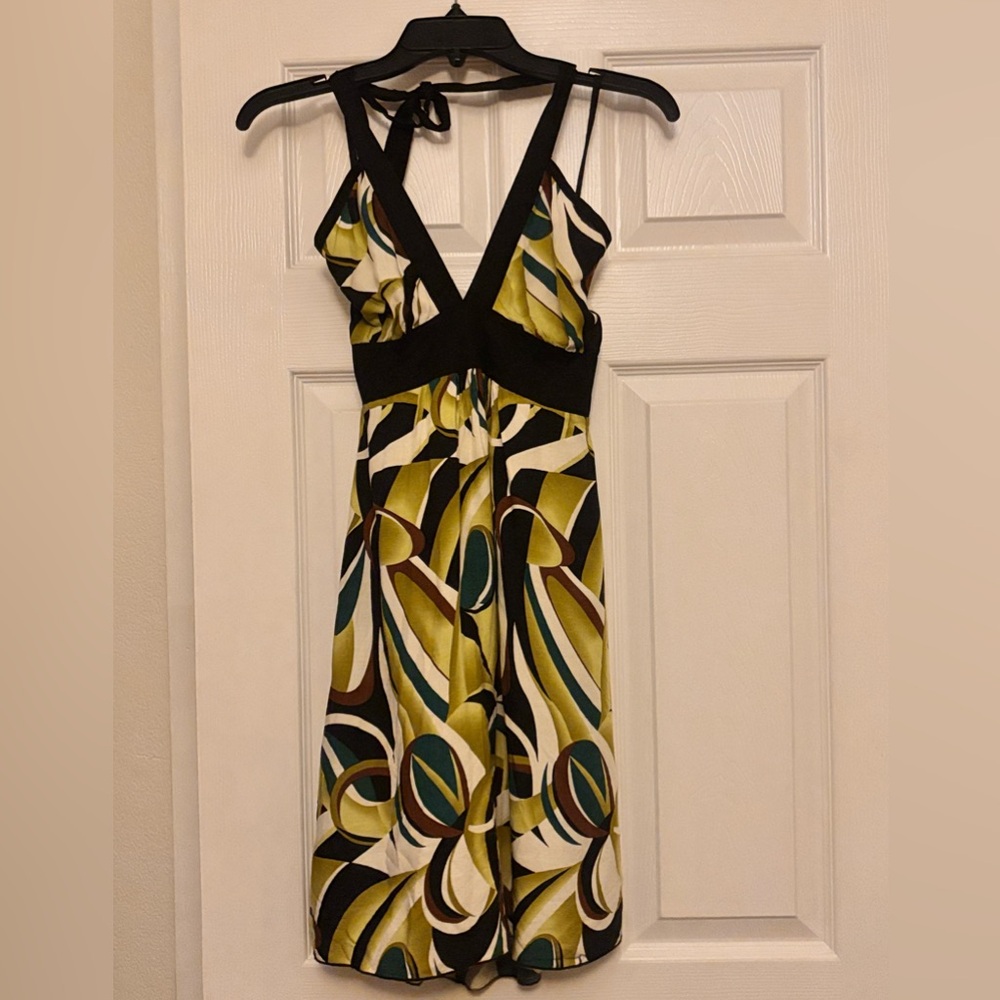Black and Green Women's Dress
